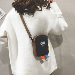 Summer Hot Cartoon Canvas Bags for Women Female Zipper Handbags