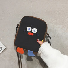 Summer Hot Cartoon Canvas Bags for Women Female Zipper Handbags