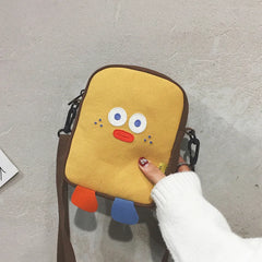 Summer Hot Cartoon Canvas Bags for Women Female Zipper Handbags