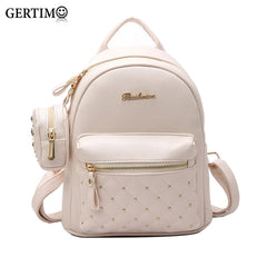 Summer Vintage Retro Lady Mini Backpack School Bags for Teenagers