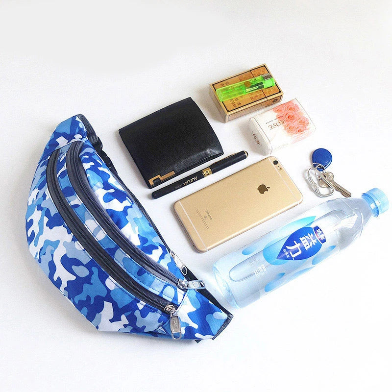 Colorful Travel Bum Belt Bag Phone Zipper Pouch Packs
