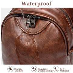 Women Leather Backpacks Female Shoulder Bags Sac a Dos Travel Ladies Bagpack