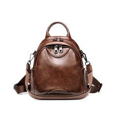 Women Leather Backpacks Female Shoulder Bags Sac a Dos Travel Ladies Bagpack