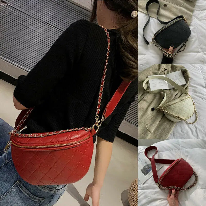 Women Waist Fanny Pack Belt Bag Hip Bum Bag Small Purse Chest Pouch