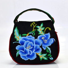 National Wind Embroidered Small Bag Double Bag