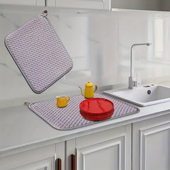 Kitchen Dish Drying Mat Absorbent Quick Drying Pad
