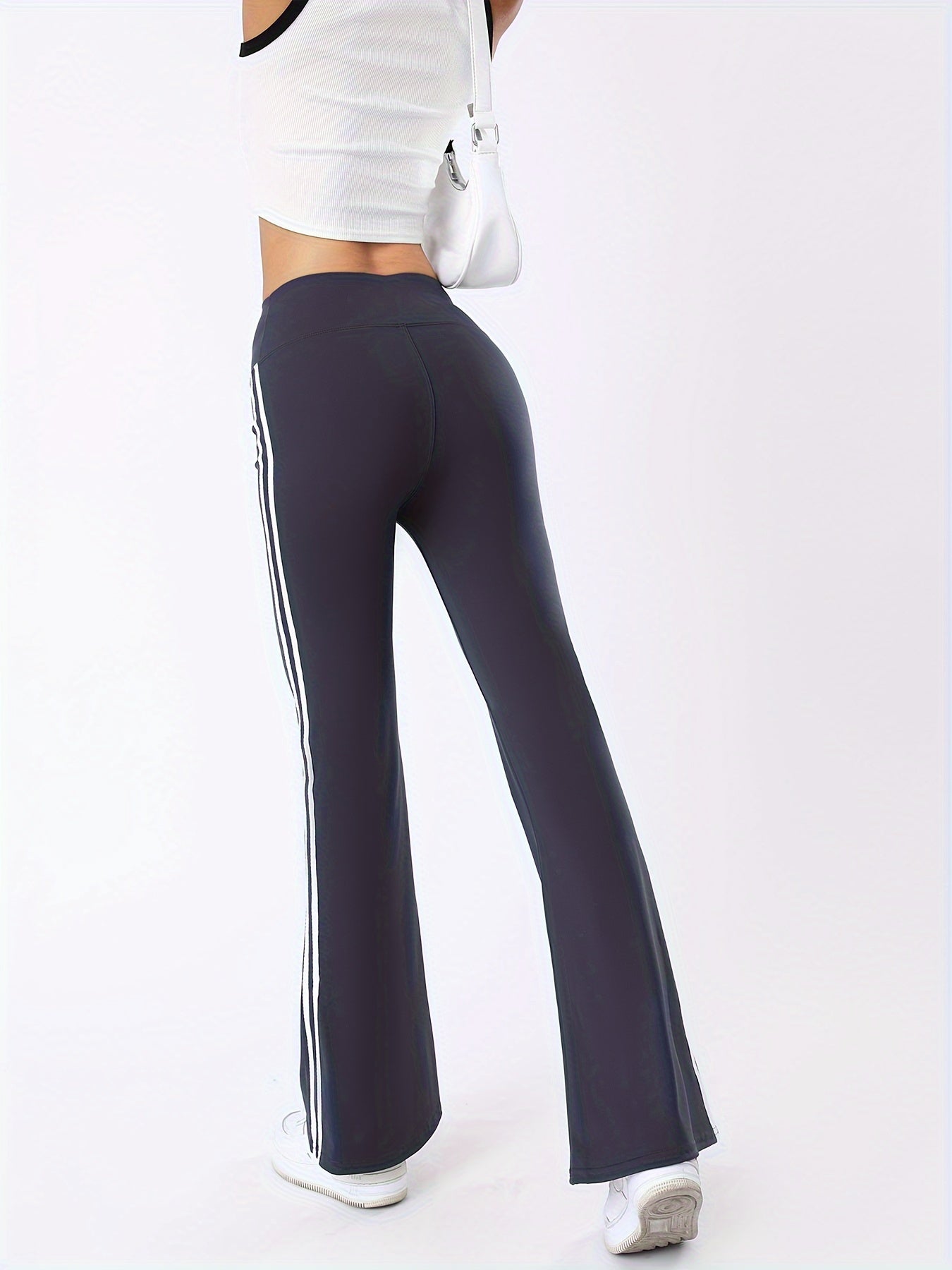 Women's Flared Yoga Pants High Waist V Crossed Leggings