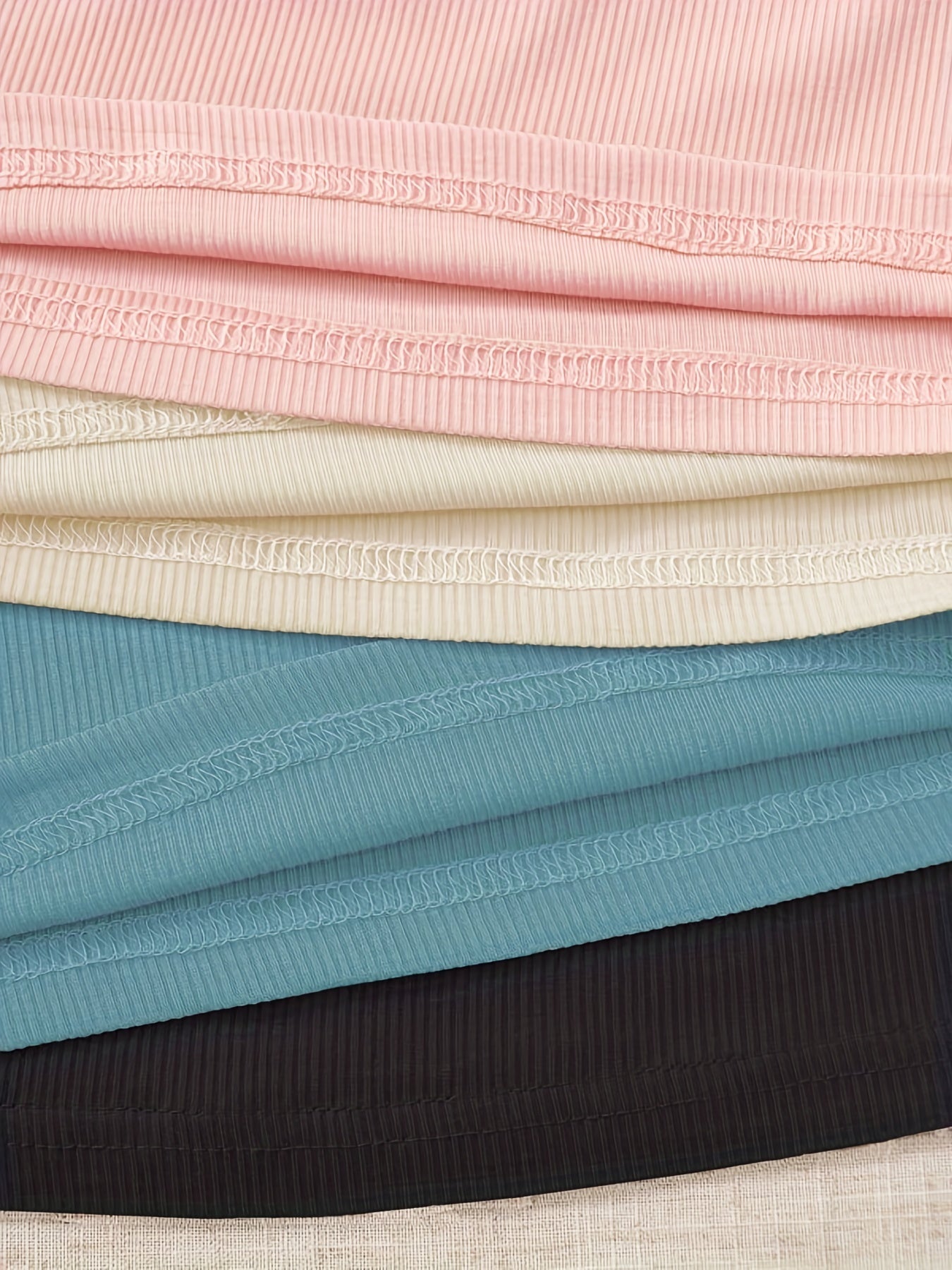 Ribbed Lounge Tops Scoop Neck Tank Top Women's Loungewear