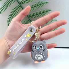 Owl Keychain Pendant for Car Keys Backpacks Wallets