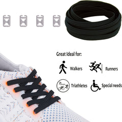 Elastic No Tie Shoelaces System for Adult and Kids Shoes