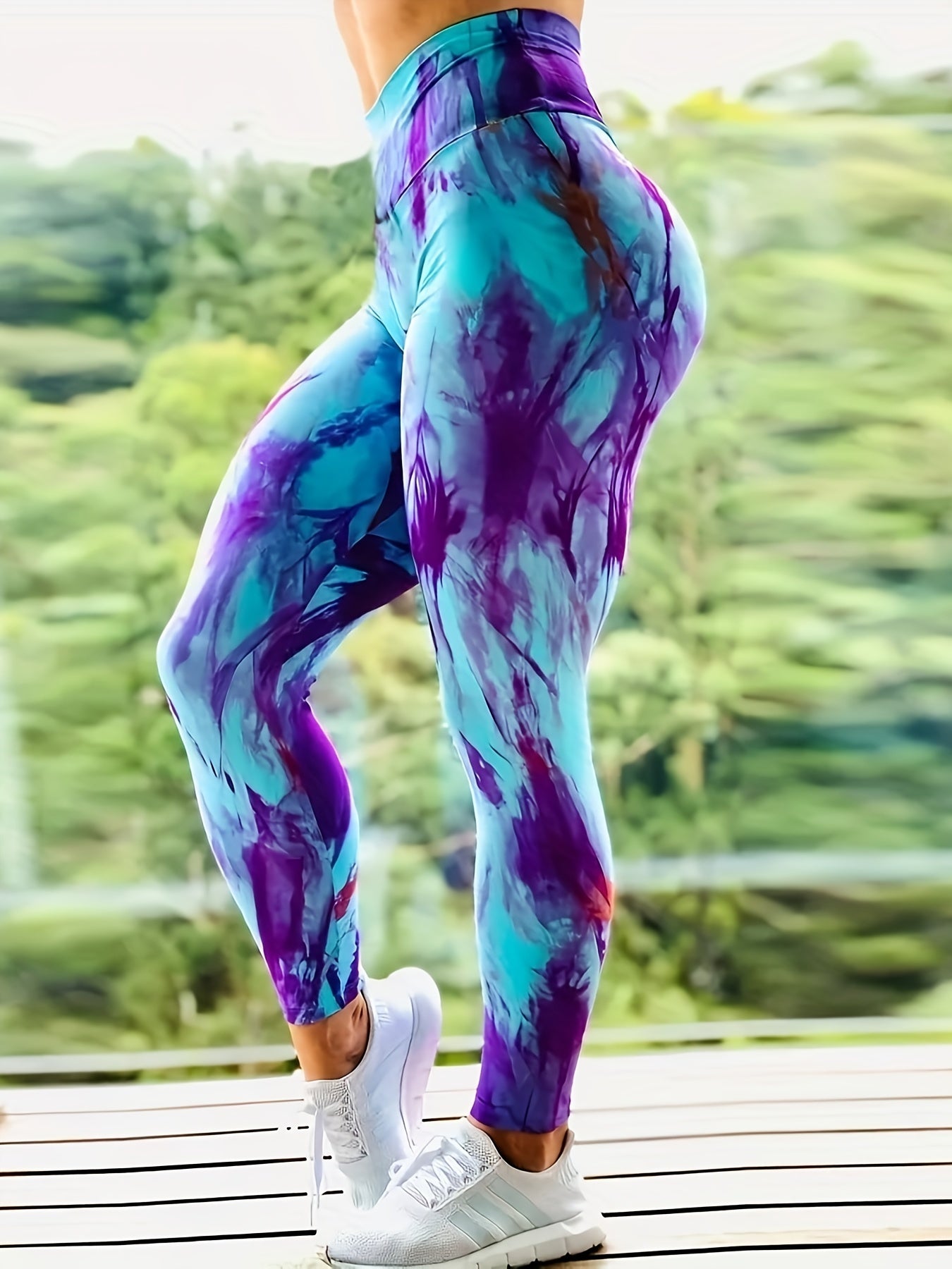 Print High Waist Yoga Leggings Women's Activewear