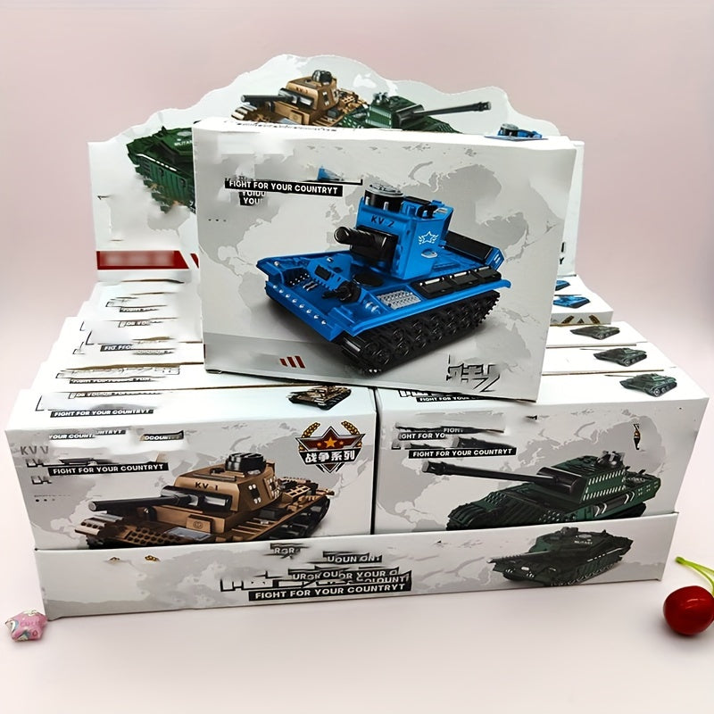 Tank and Armored Car Block Model Kit