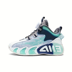 Boy's Block Basketball Shoes With Rotating Buckle
