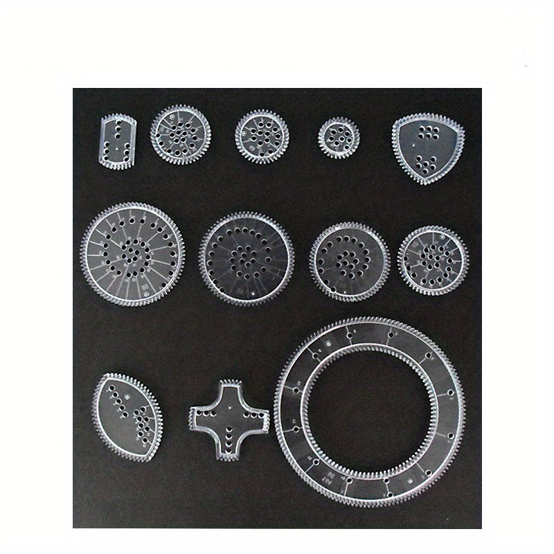 Spirograph Drawing Set Interlocking Gears & Wheels Geometric Ruler Creative