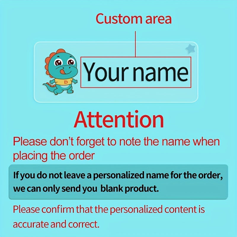 Custom Waterproof Name Stickers for School Bags & Stationery
