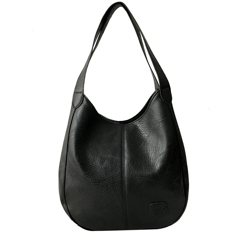 Women Handbags Large Capacity Retro Stitching Shoulder bags PU Big Bag Tote