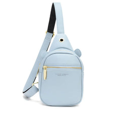 Candy Colors Soft PU Leather Chest Bag Women Shoulder Bag