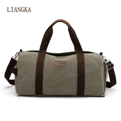Canvas Travel Duffle Bag Men Outdoor Shoulder Bag