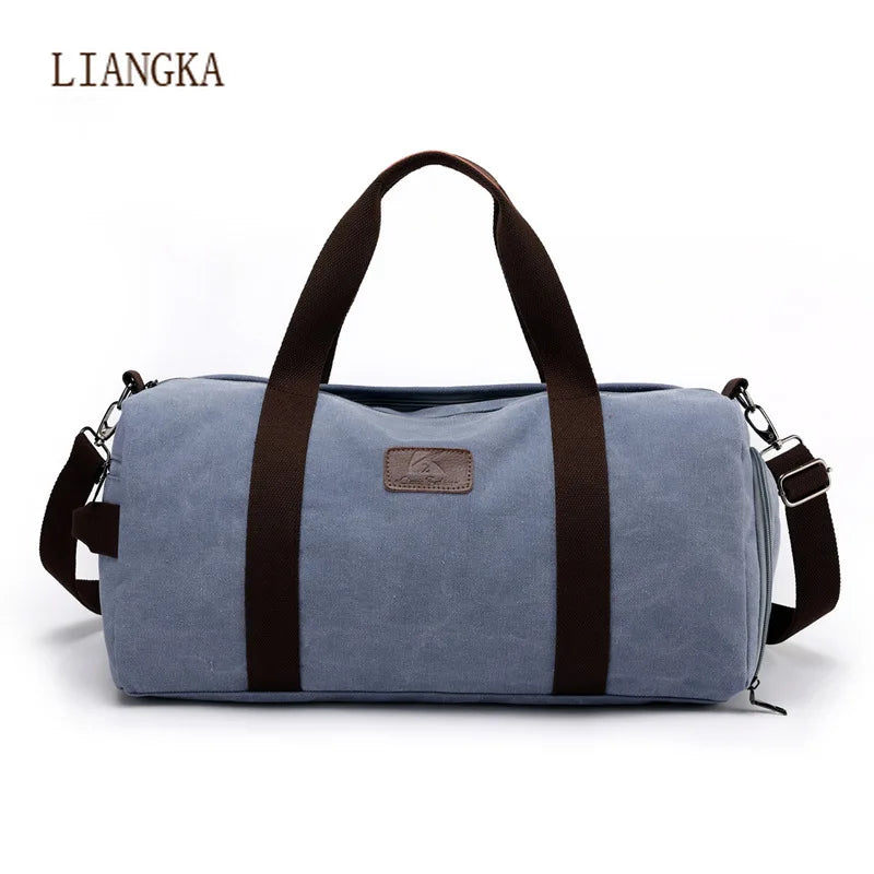 Canvas Travel Duffle Bag Men Outdoor Shoulder Bag