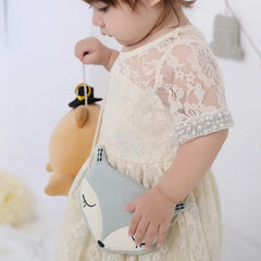Plush Cartoon Baby Girls Mini Messenger Bag, Kids Handbags