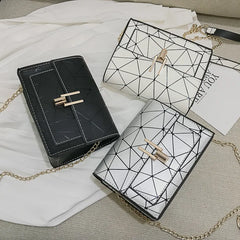 Crossbody Bag for Women Chain Shoulder Bag Wild Print Small Square Bag