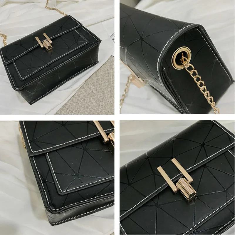 Crossbody Bag for Women Chain Shoulder Bag Wild Print Small Square Bag