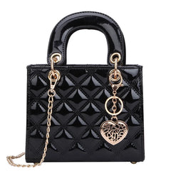 High Patent Leather Women's Handbag Chain Shoulder Messenger Bag