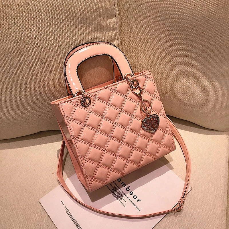 High Patent Leather Women's Handbag Chain Shoulder Messenger Bag