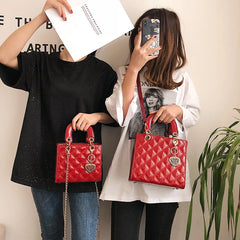 High Patent Leather Women's Handbag Chain Shoulder Messenger Bag
