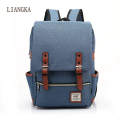 Vintage Laptop Backpack Women Canvas Bags canvas Travel Leisure Backpack