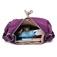 Women Shoulder Messenger Bag Nylon Lightweight Waterproof Zipper Travel Crossbod