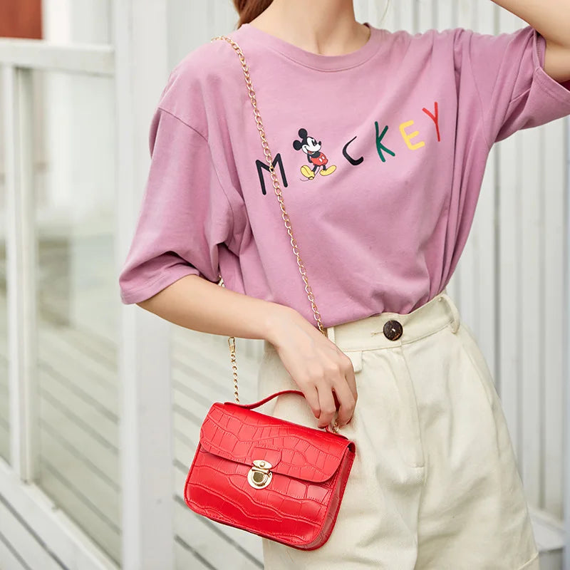 Women Crocodile Pattern Crossbody Bag Lightweight Shoulder Handbag