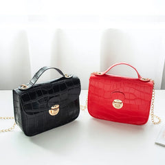 Women Crocodile Pattern Crossbody Bag Lightweight Shoulder Handbag