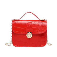 Women Crocodile Pattern Crossbody Bag Lightweight Shoulder Handbag