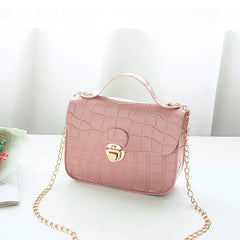 Women Crocodile Pattern Crossbody Bag Lightweight Shoulder Handbag