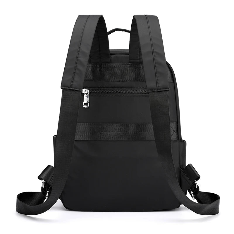 Female Preppy Style Plaid Nylon Backpack Women High Quality Laptop Bags