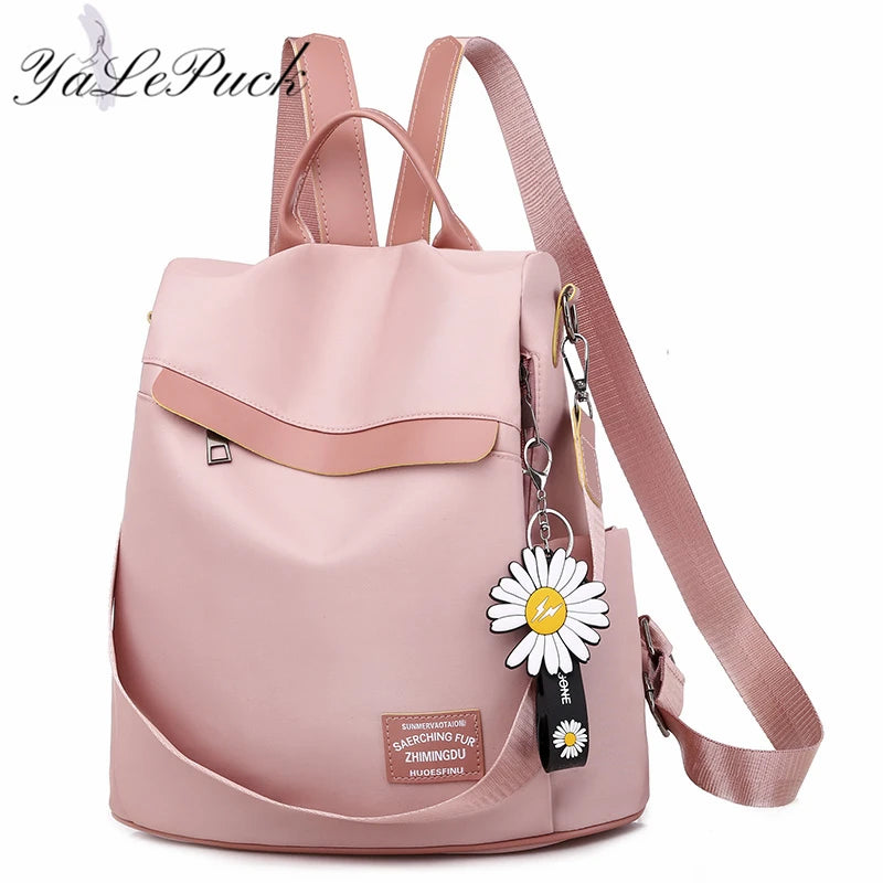 High Leather Women Backpack Anti-theft Travel Backpack Women Large Capacity