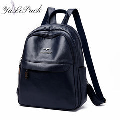 Women Leather Backpacks Shoulder Bag High Capacity Travel Girls School Bags