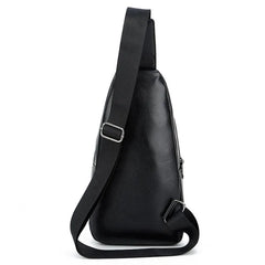 Men's Sports Chest Bag Crossbody Black/Brown XZ-100