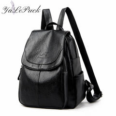 Women Backpack High Leather Travel School Bags for Girls