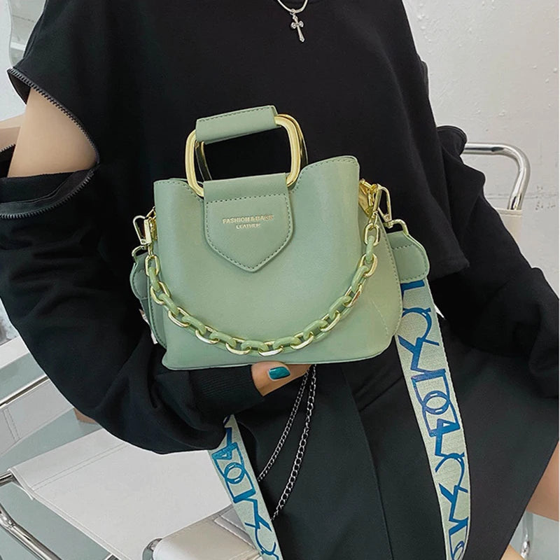 Classic PU Leather Crossbody Bag for Women