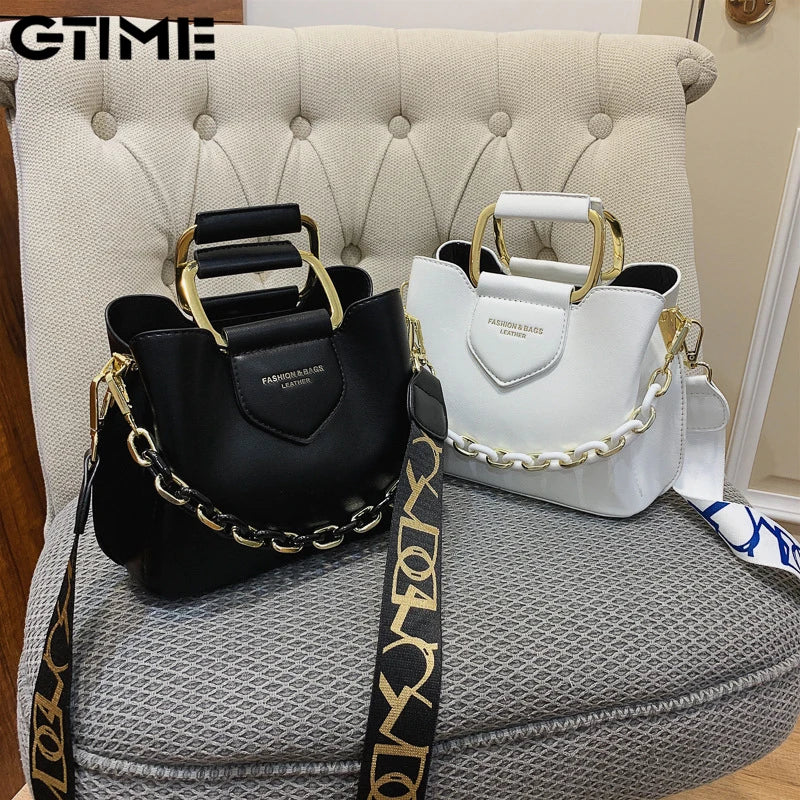 Classic PU Leather Crossbody Bag for Women