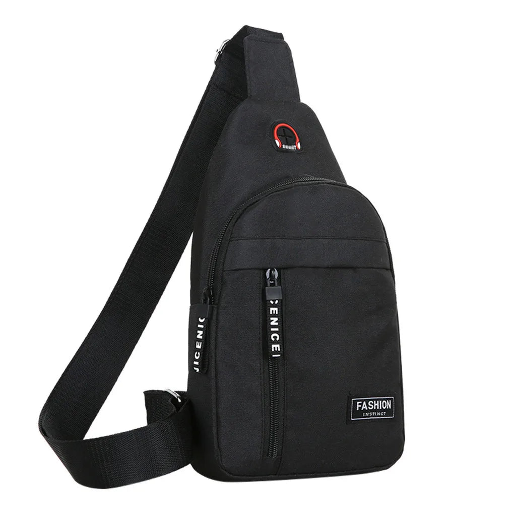 Nylon Waist Packs Sling Bag Sport Shoulder Crossbody Chest Bag Travel Messenger