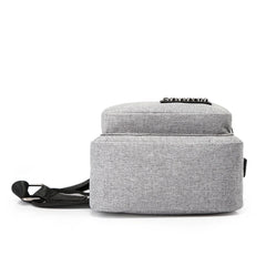 Men's Travel Crossbody Chest Bag USB Charging Headphone Plug Messenger