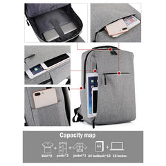 15.6 inch Laptop USB Backpack School Bag Rucksack Anti Theft Male Travel Daypack