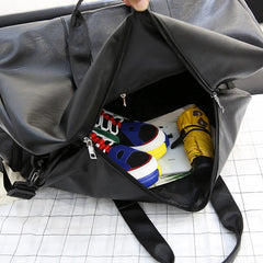 Casual PU Leather Travel Duffel Bag Large Capacity Men Messenger Handbags