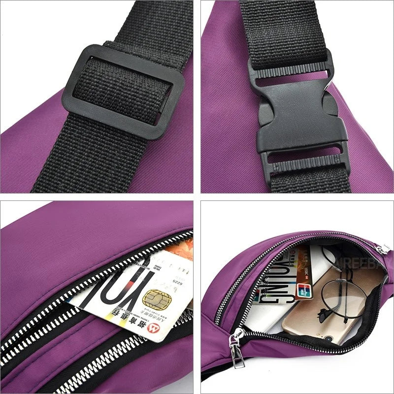 Waterproof Waist Bag for Women Travel Crossbody Chest Bag