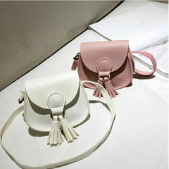 Kids Small Shoulder Bag 7 Colors PU Leather Waist Bag Crossbody Handbags