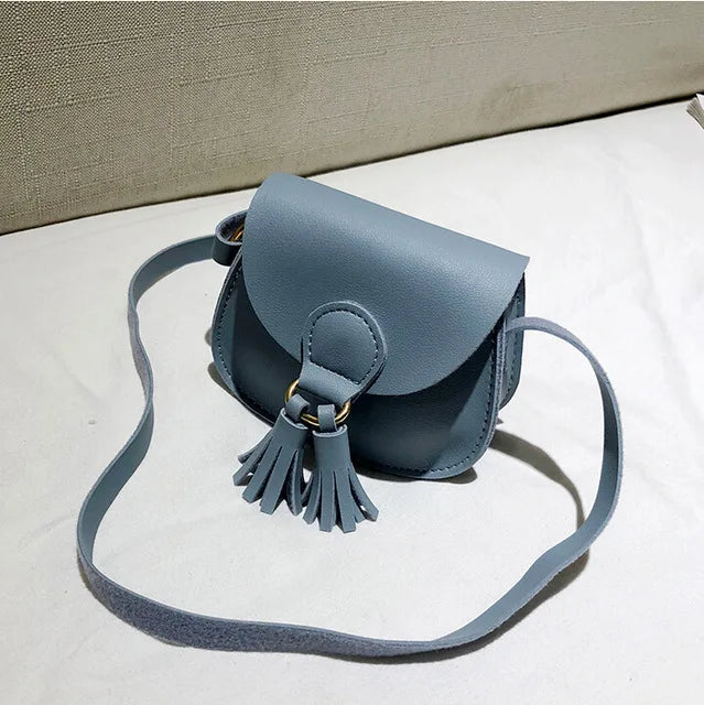 Kids Small Shoulder Bag 7 Colors PU Leather Waist Bag Crossbody Handbags