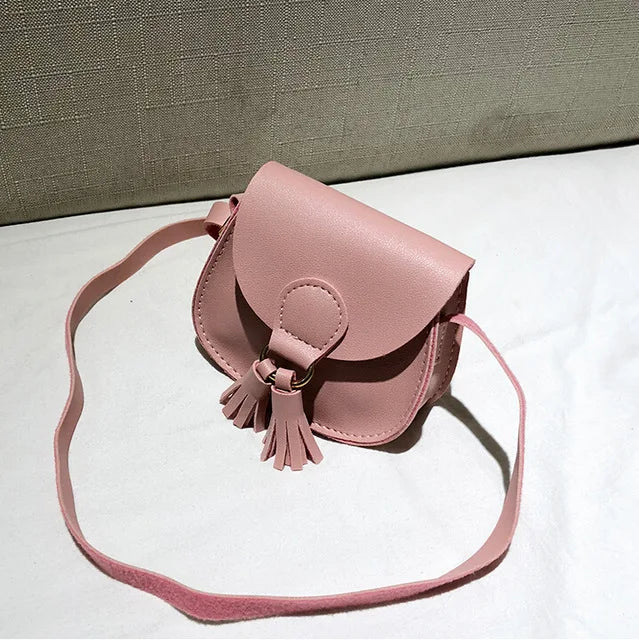 Kids Small Shoulder Bag 7 Colors PU Leather Waist Bag Crossbody Handbags